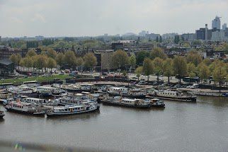 Oosterdok haven Amsterdam Intersail - Christina in Oosterdok haven Amsterdam