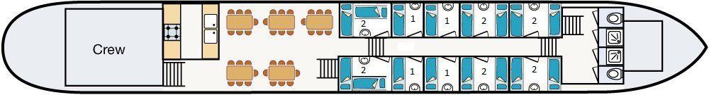 Christina Intersail kamer indeling luxe reis Christina Intersail kamer indeling luxe reis