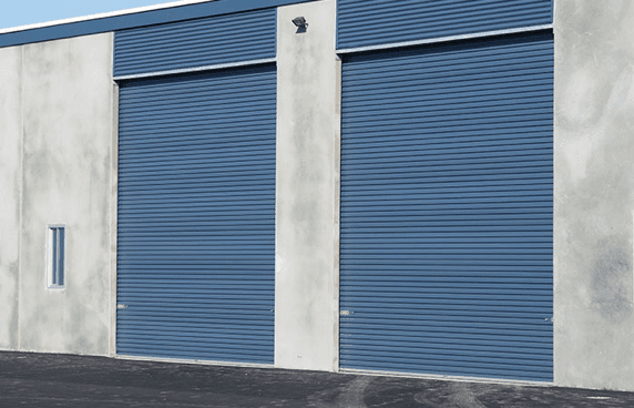 Blue Garage Door — Garage Doors in Port Macquarie, NSW Blue Garage Door — Garage Doors in Port Macquarie, NSW