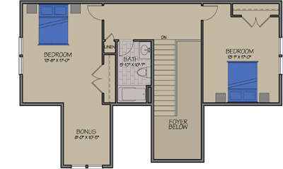 Dorset Floorplans & Elevations Second Floor — Essex, VT — Dousevicz Inc