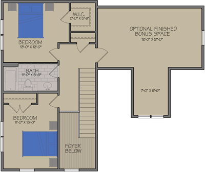 Manchester Floorplans & Elevations Second Floor — Essex, VT — Dousevicz Inc