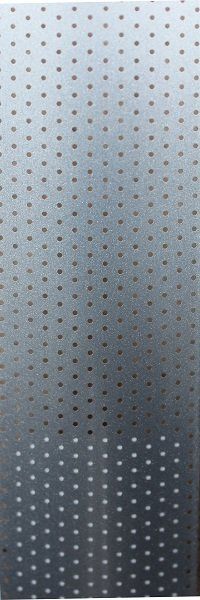 A close up of a metal surface with holes in it