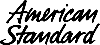 American Standard logo in black cursive writing.
