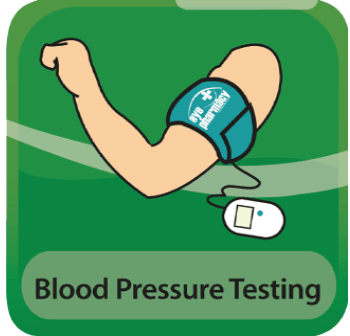 blood pressure testing icon
