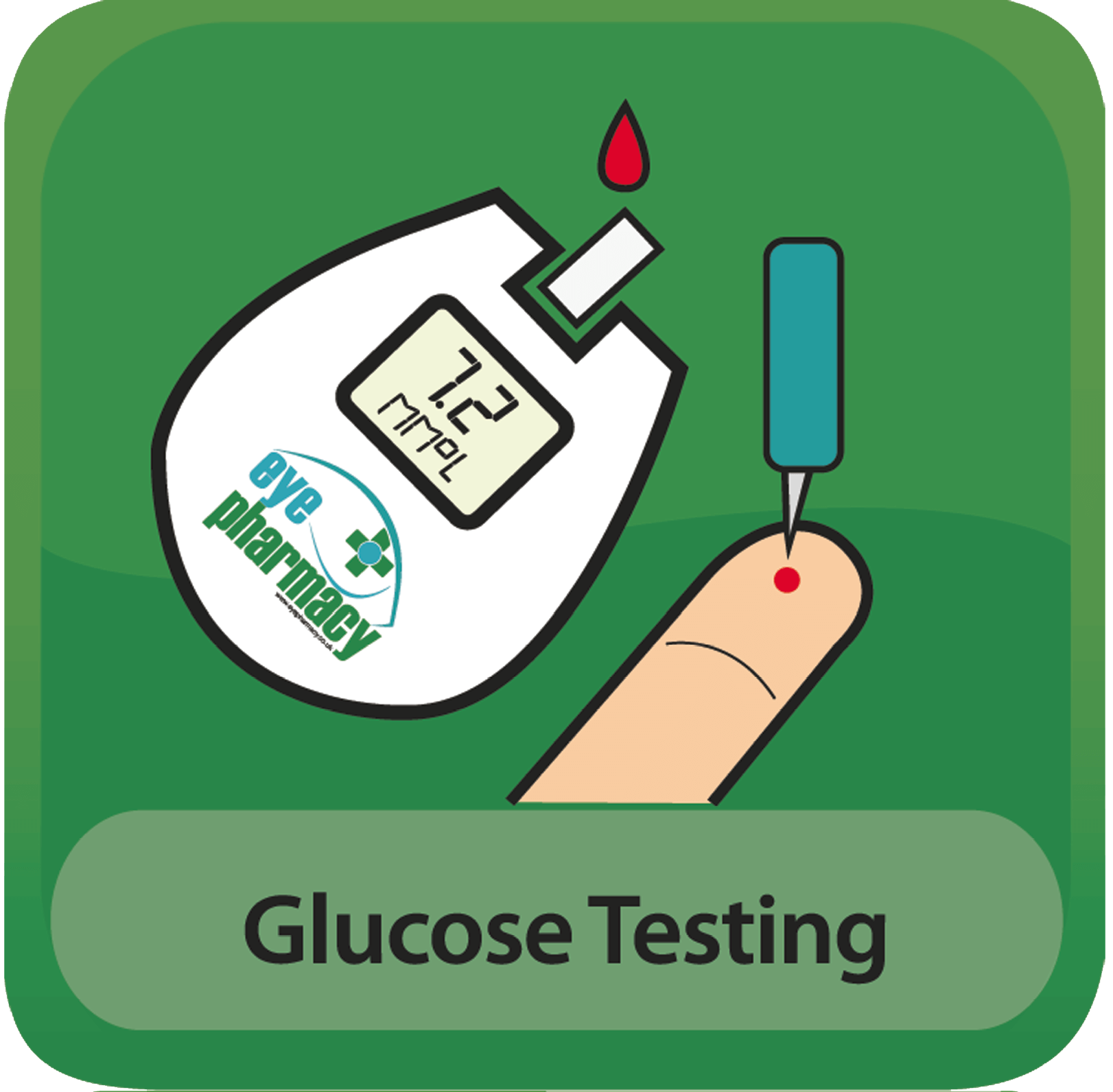 glucose testing icon