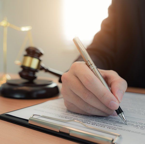 lawyer writing