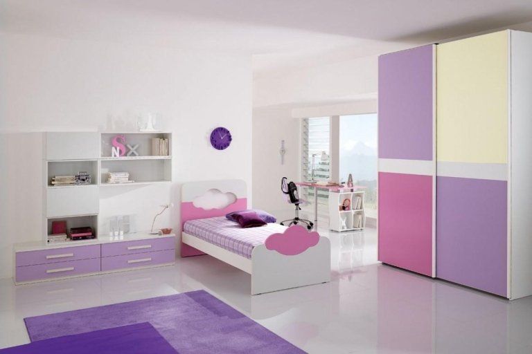 cameretta con tinta rosa pensata per una bambina