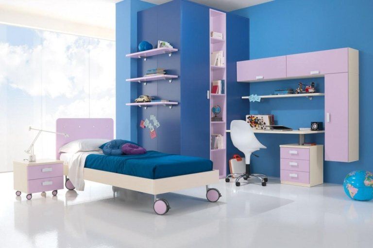 arredamento per camerette collezione spar con tinte blu