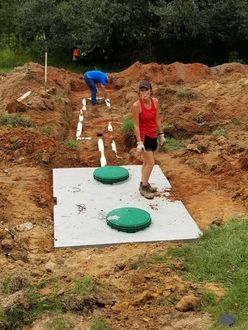 septic tank top