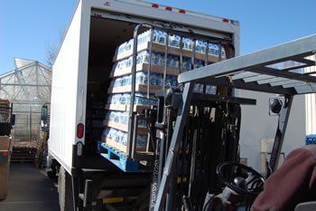 loading water into truck - purified drinking water in Santa Fe, NM
