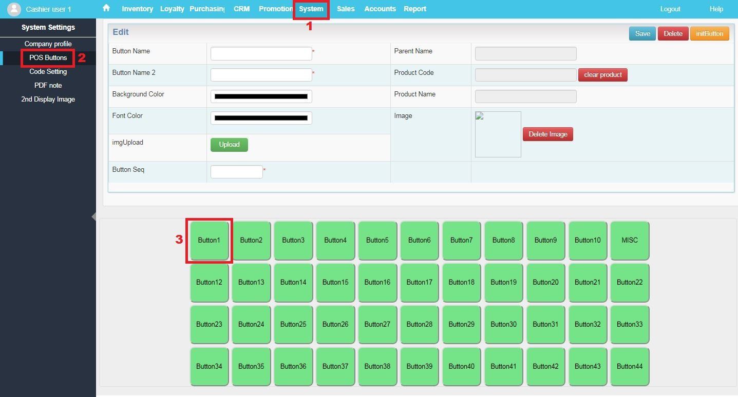 Create POS buttons