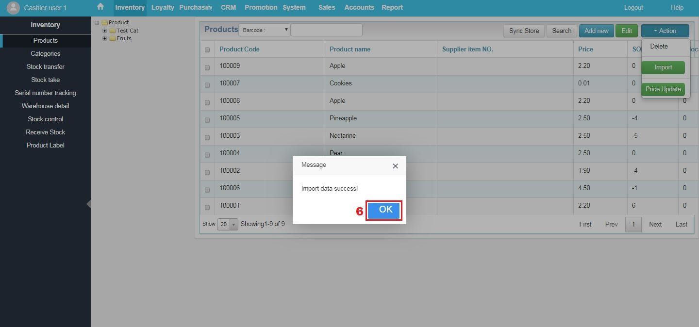 Retail POS Import Inventory 2