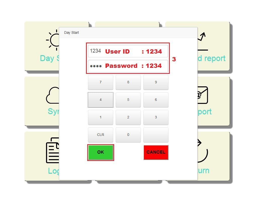 Key in Password