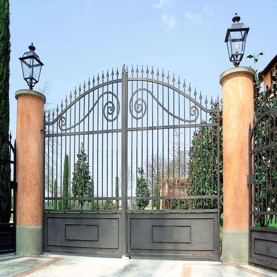 cancello storico ingresso villa automatizzato
