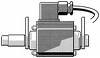 Ein mechanisches Ventil, wahrscheinlich für industrielle Anwendungen, mit angeschlossener elektrischer Verkabelung.