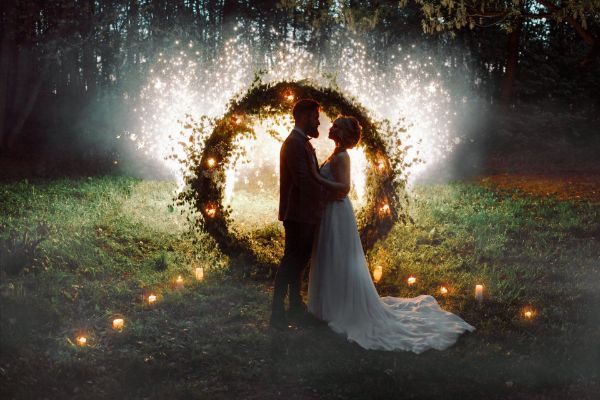 Fuochi d'artificio per matrimoni