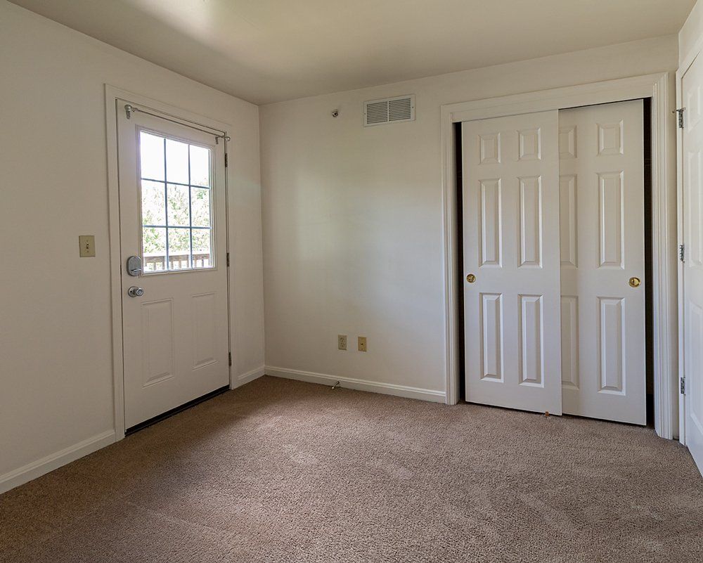 bedroom with exterior entrance