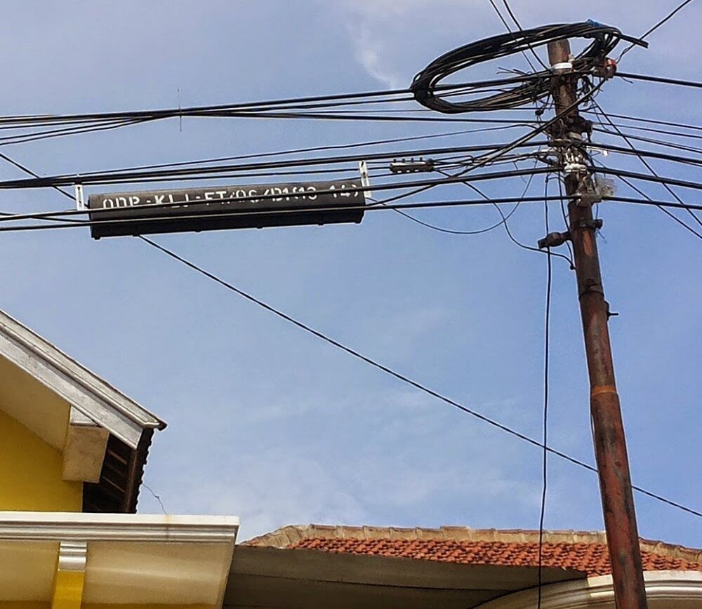 telephone poles