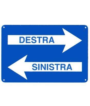cartello destra sinistra