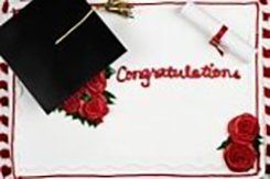 Graduation cake - custom cakes - Oak Park Bakery in Oak Park, IL