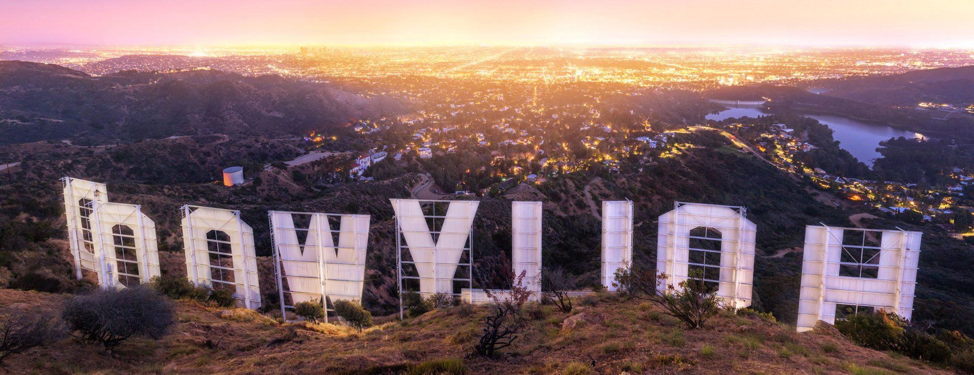 Hollywood Sign at Sunset