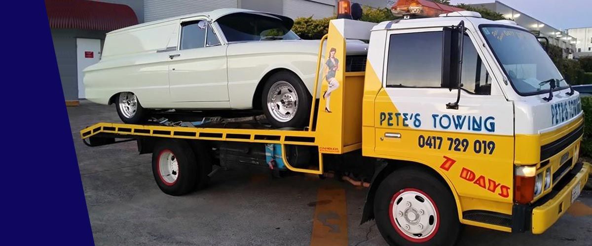 petes towing van towing car petes towing van towing car