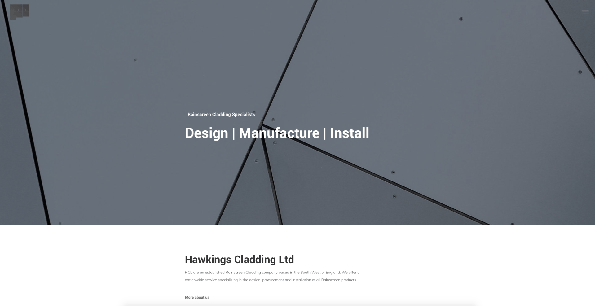 Website Design For Hawkings Cladding Ltd Wellington