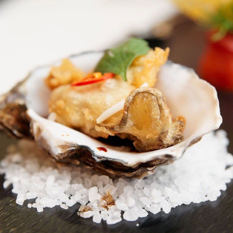 Check our Tempura Oysters on Nori Roll with Wasabi Pickle recipe Tempura Oysters on Nori Roll with Wasabi Pickle recipe