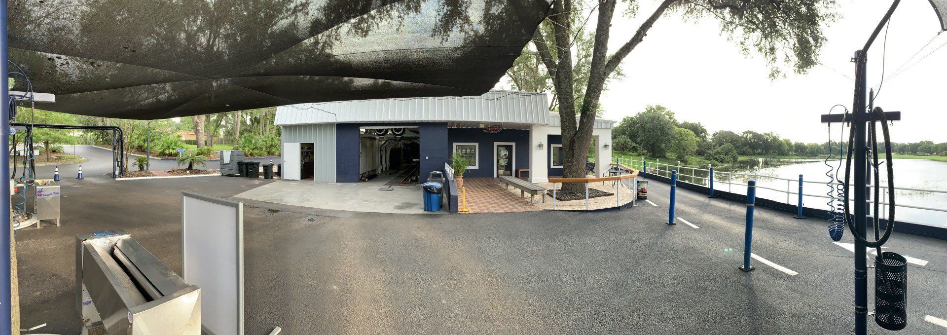 outside at beautiful Park Place Car Wash in Gainesville, Florida