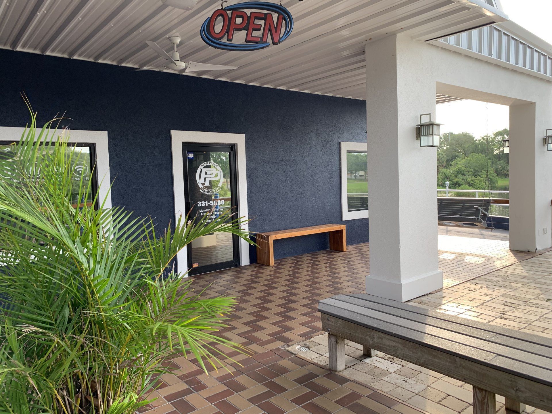 outside at beautiful Park Place Car Wash in Gainesville, Florida