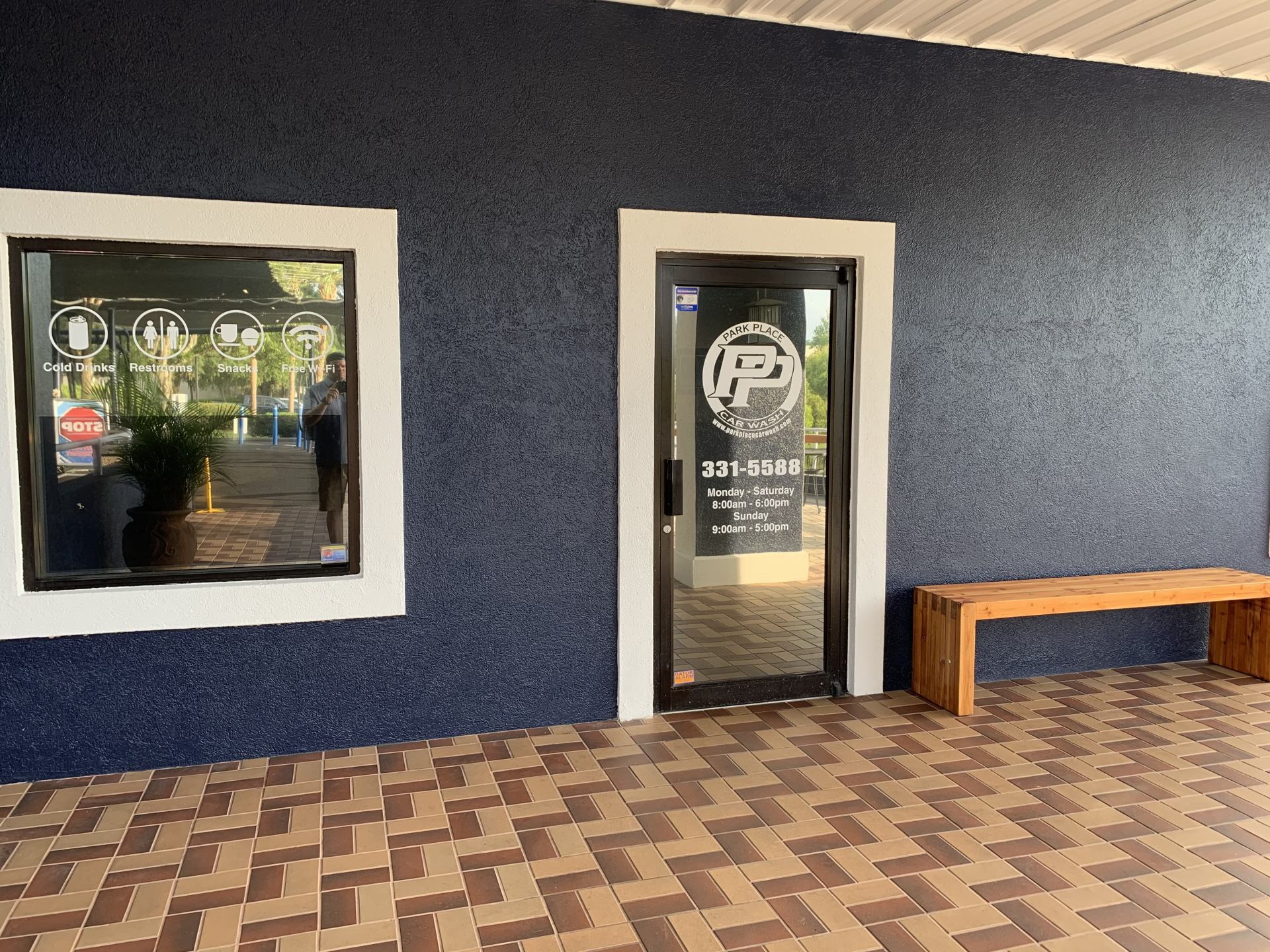 outside at beautiful Park Place Car Wash in Gainesville, Florida