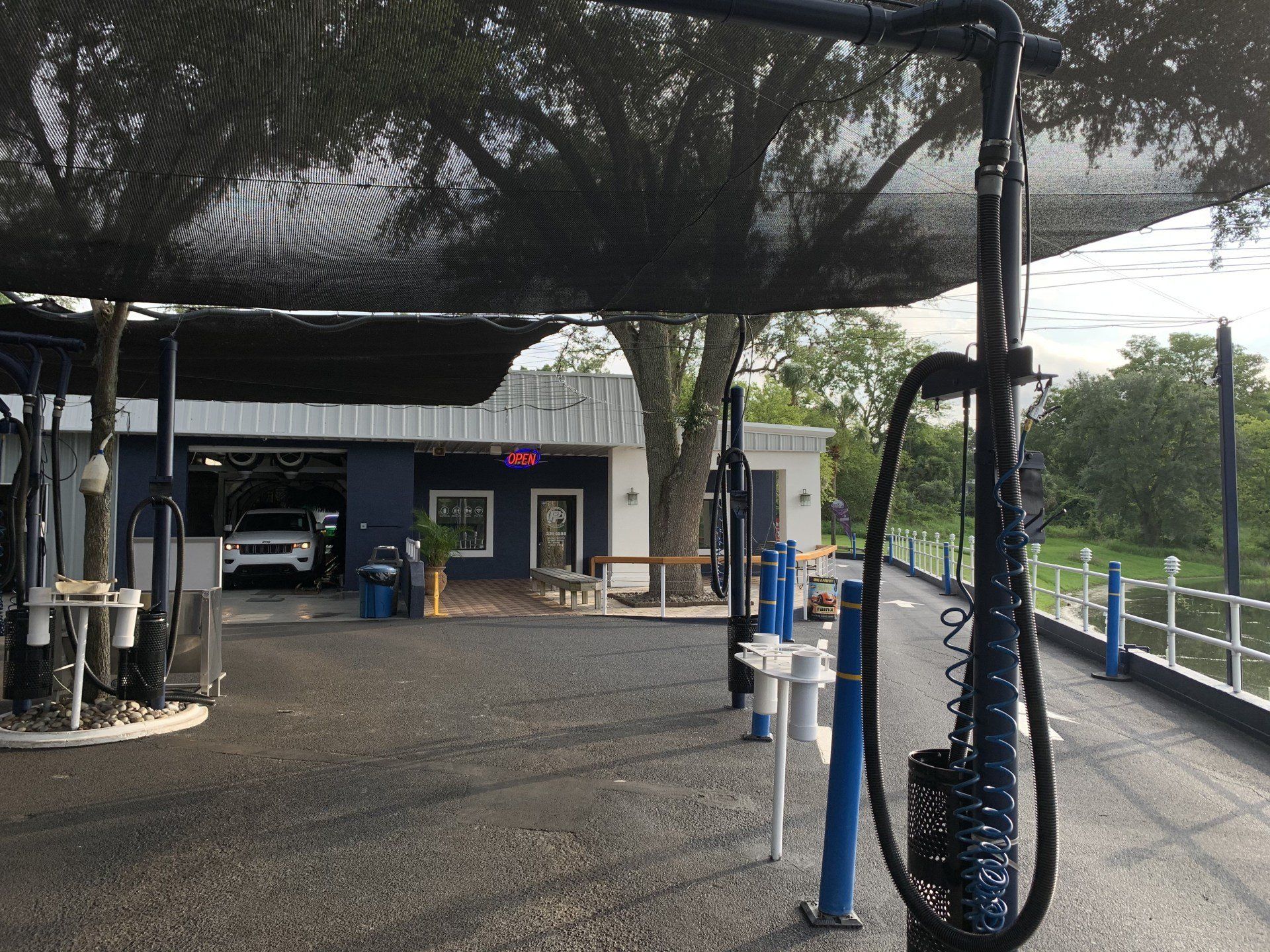 outside at beautiful Park Place Car Wash in Gainesville, Florida
