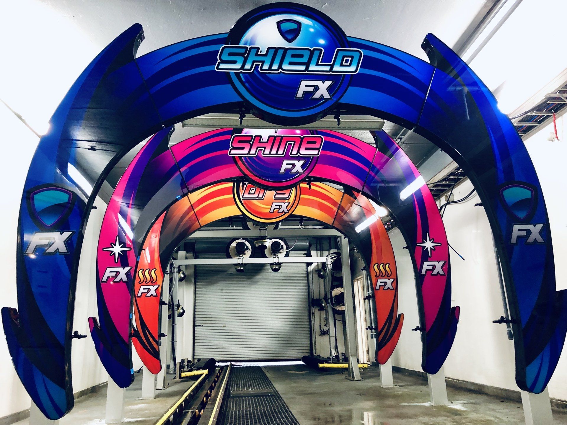 in the tunnel at Park Place Car Wash in Florida