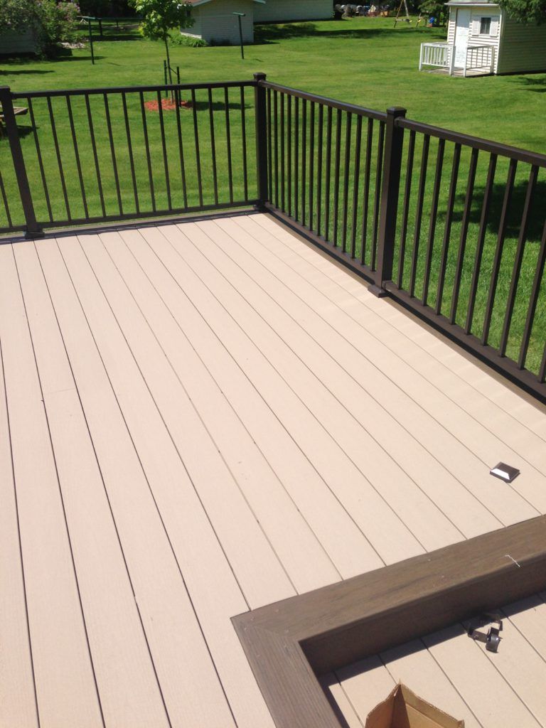 House with deck and railing