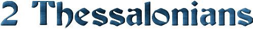 The word thessalonians is written in blue on a white background