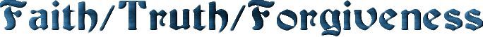 The word forgiveness is written in blue on a white background.