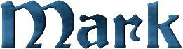 The word mark is written in blue letters on a white background.