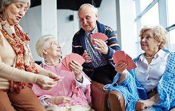 Senior Learning Center — Senior Happily Playing Cards in Schererville, IN Senior Learning Center — Senior Happily Playing Cards in Schererville, IN