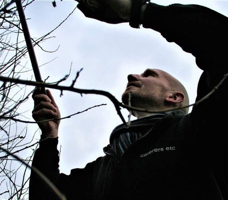 At Work In The Garden