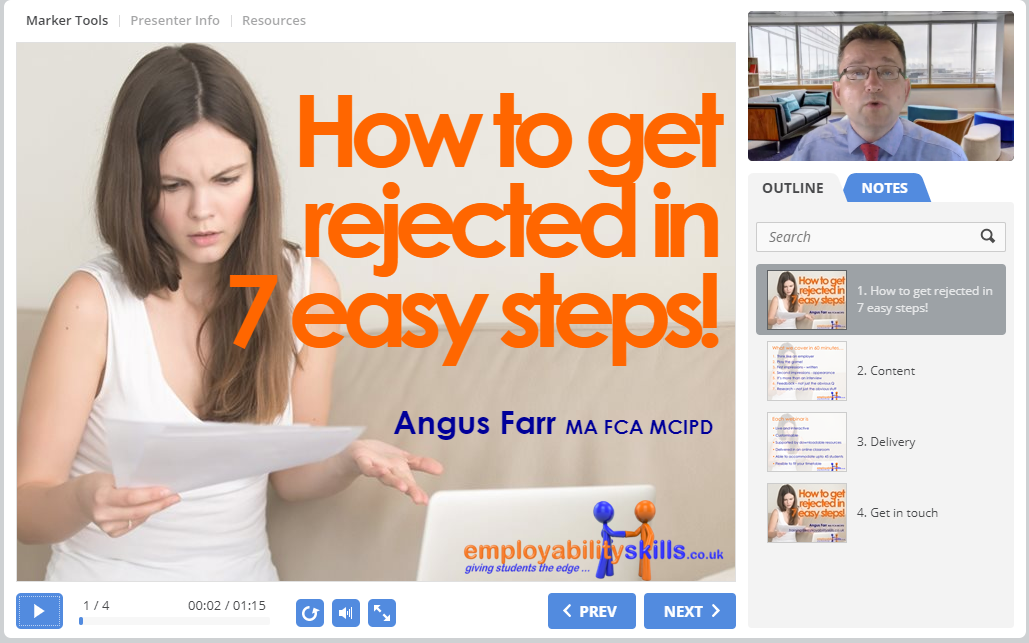 How to get rejected in 7 easy steps introduction video