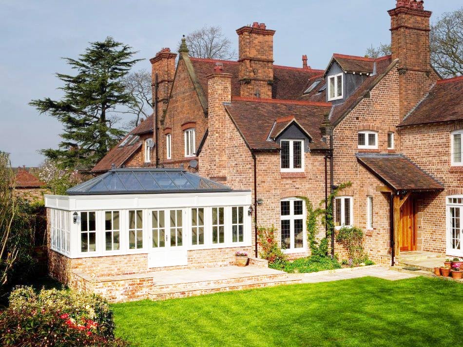 White Colouored Home Conservatory Installed by Holts Orangeries.