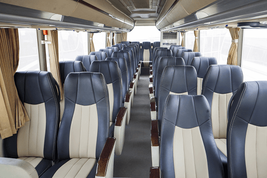 comfortable bus seats