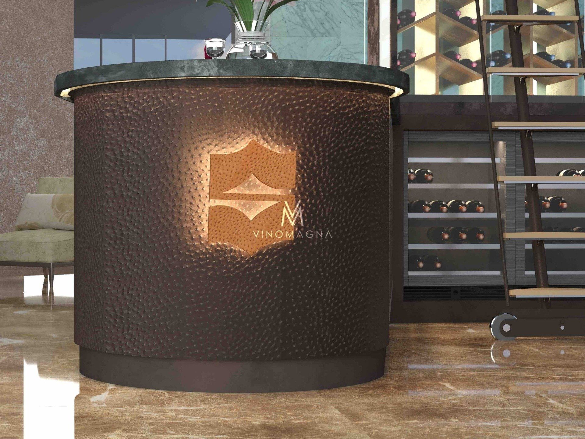Bespoke Wine Display Serving Counter Vinomagna