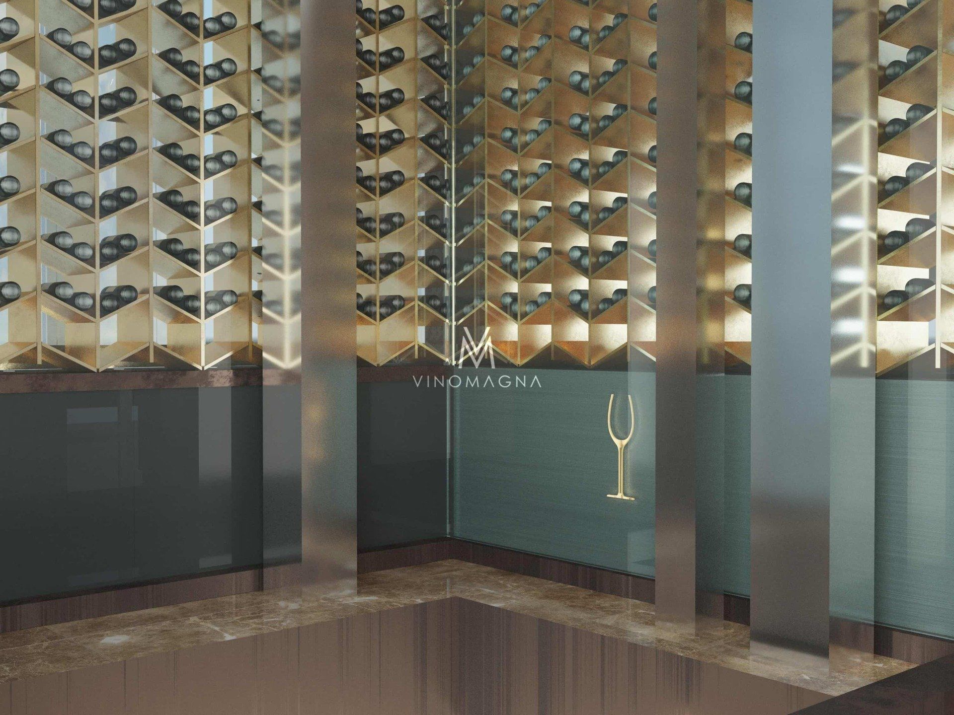 Bespoke Wine Display Background Vinomagna