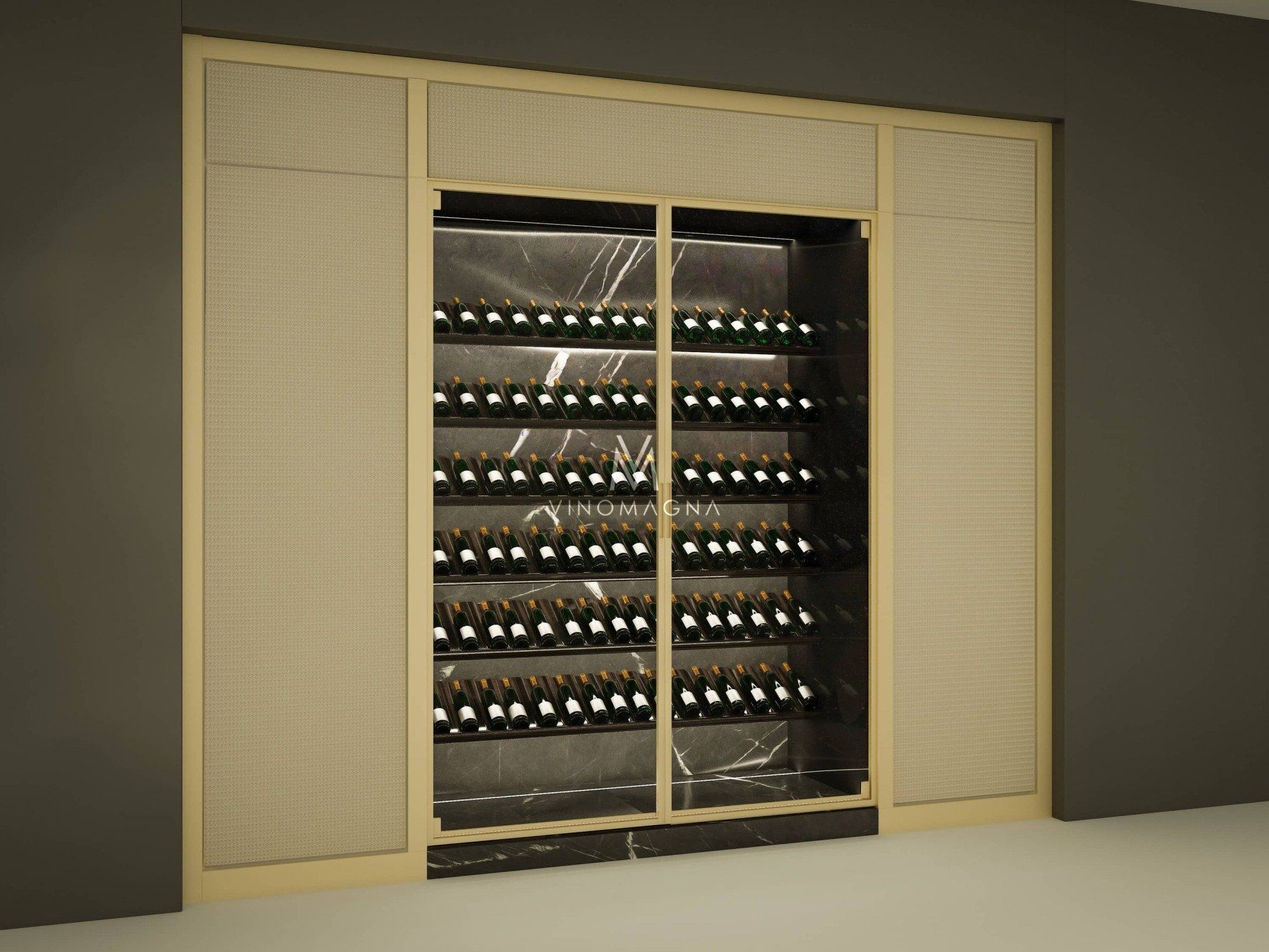 Vinomagna Custom wine display design render Vinomagna Custom wine display design render