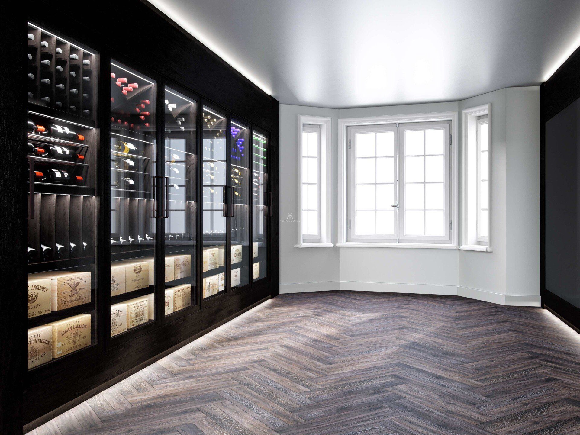 Home wine cellar in London Design and Installation Vinomagna