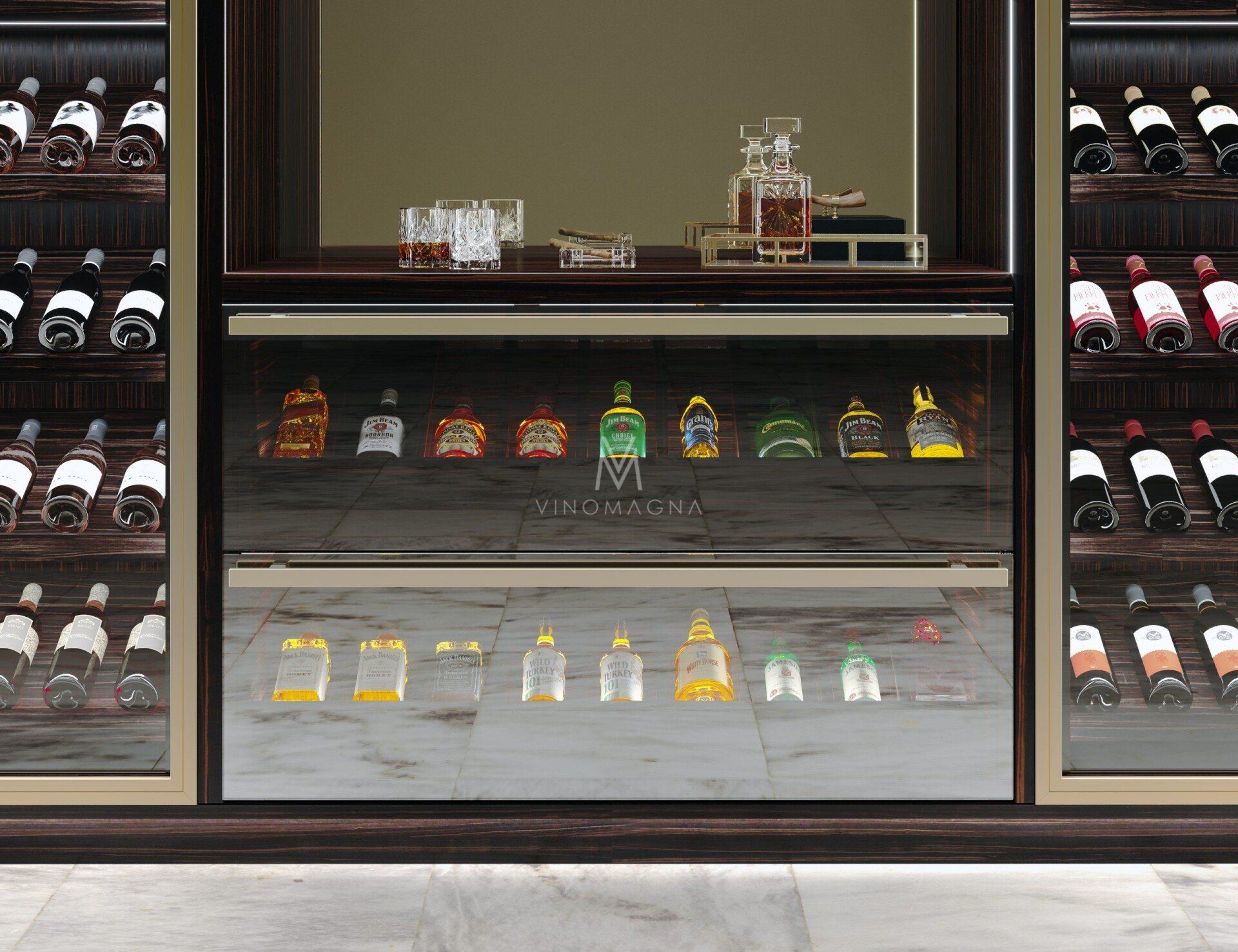 Wine Wall In Dining Room Vinomagna