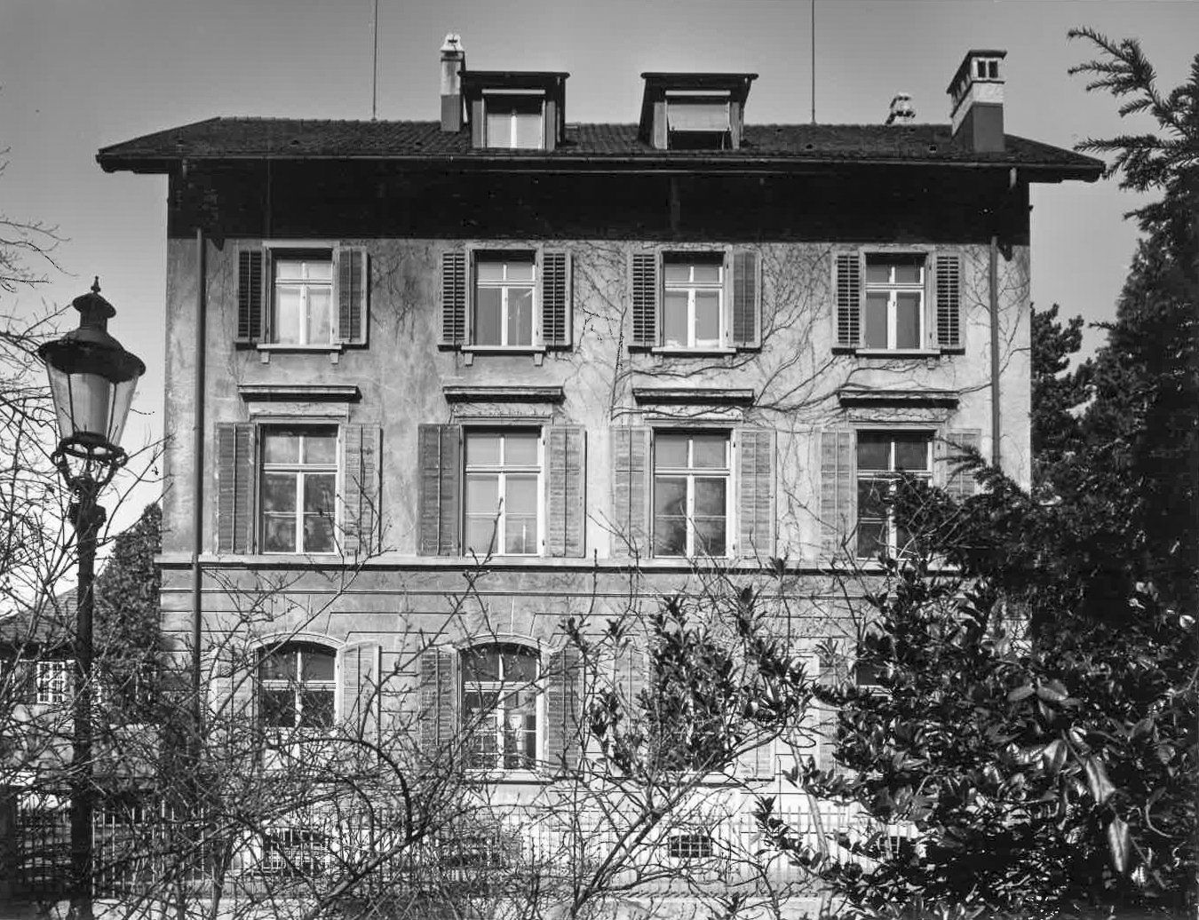 Schulhaus Museumsstrasse Ende 1960er, erbaut 1889, Freie Schule Winterthur