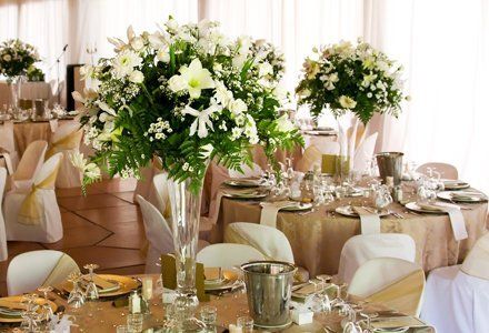 flowers arranged on table