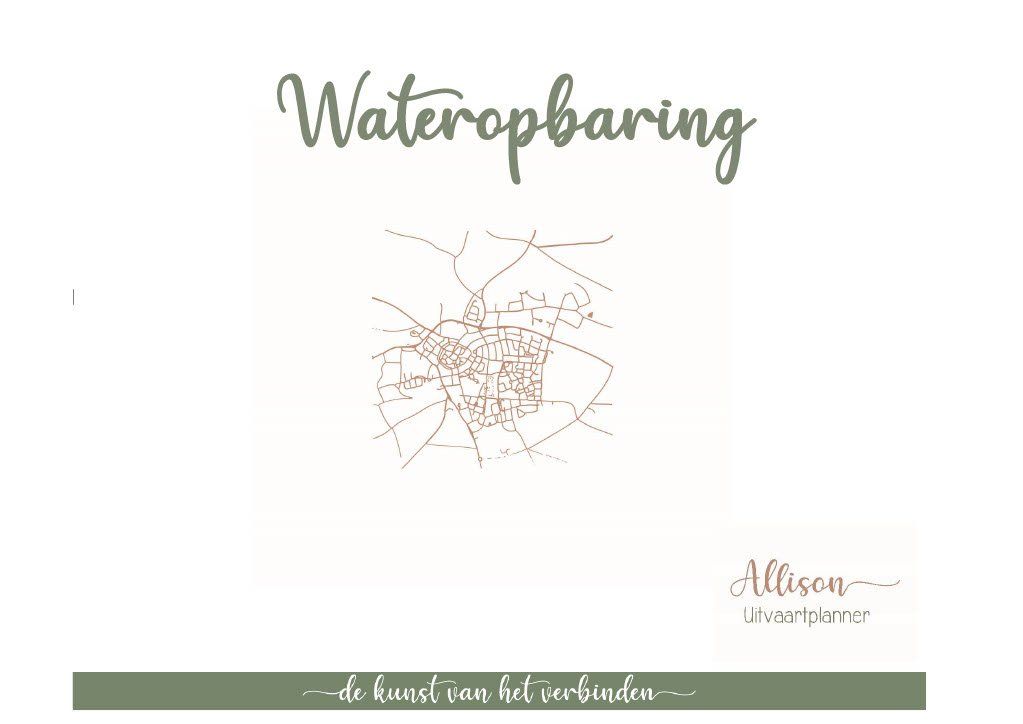 Uitleg werkstuk wateropbaring. 